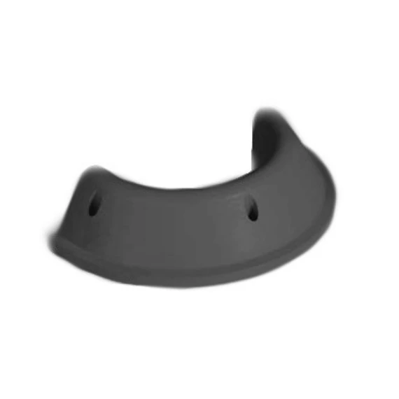 Sávelválasztó sziget PVC szegély elemek,  - 30 cm sugarú félkör ív