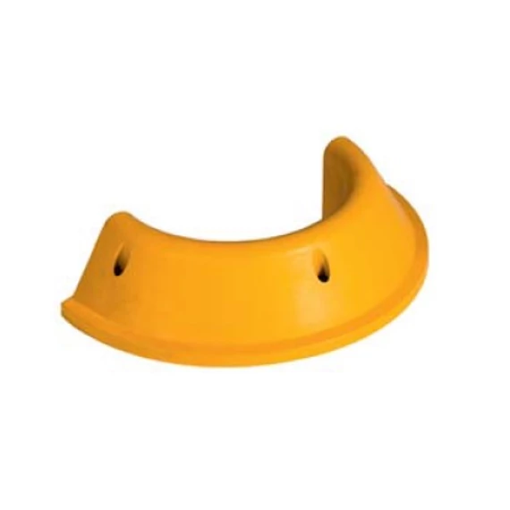 Sávelválasztó sziget PVC szegély elemek,  - 30 cm sugarú félkör ív