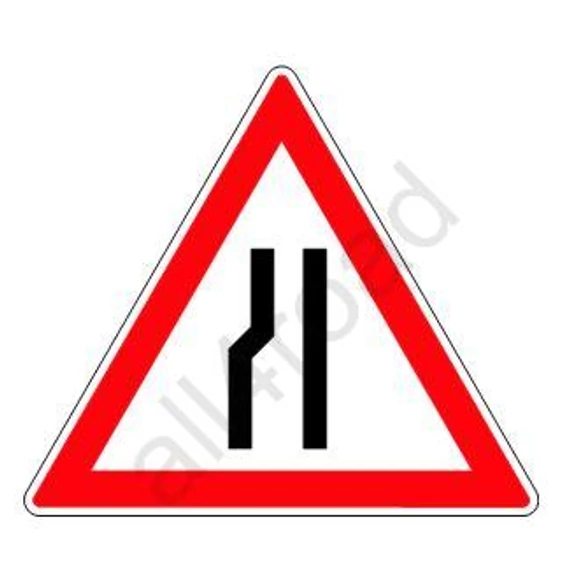 Útszűkület (balról) 