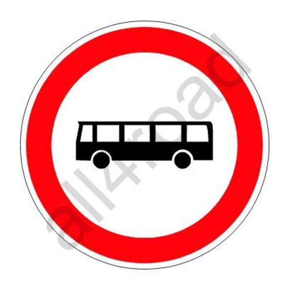Autóbusszal behajtani tilos