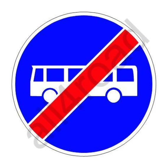 Autóbusz forgalmi sáv vége