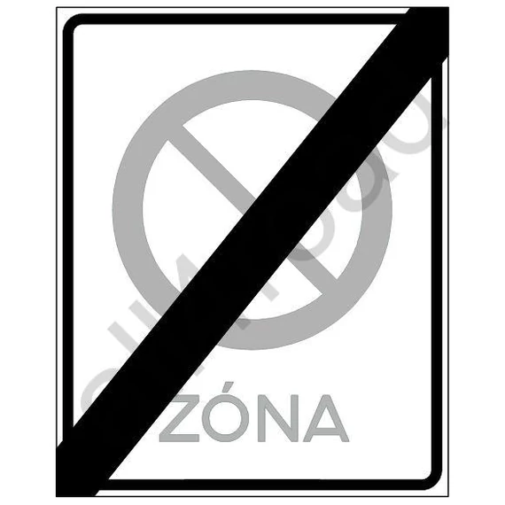 Korlátozott várakozási övezet vége