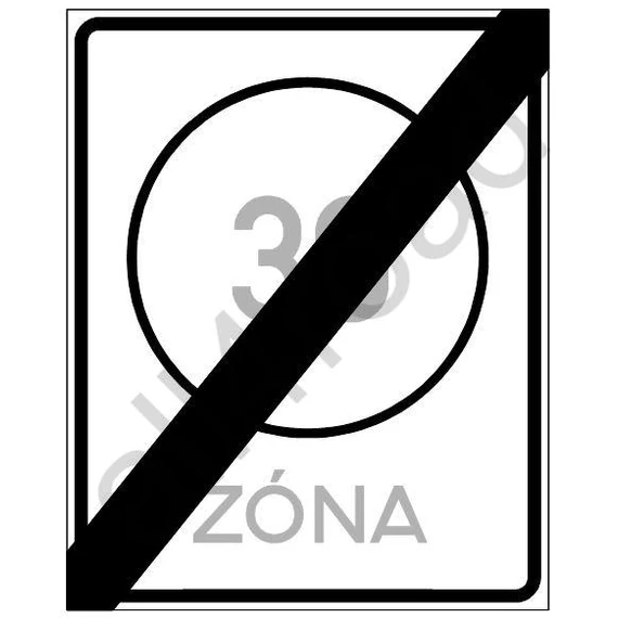 Korlátozott sebességű övezet vége