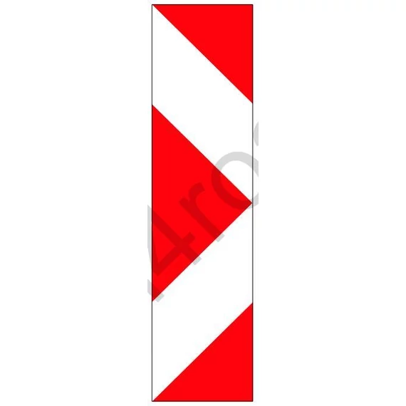 Álló iránytábla (jobbra kerülendő)