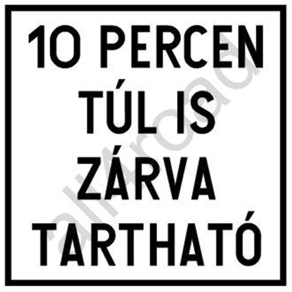 Tíz percen túl is zárva tartható sorompó