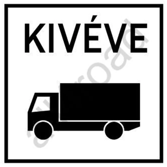 Kivéve tehergépkocsi