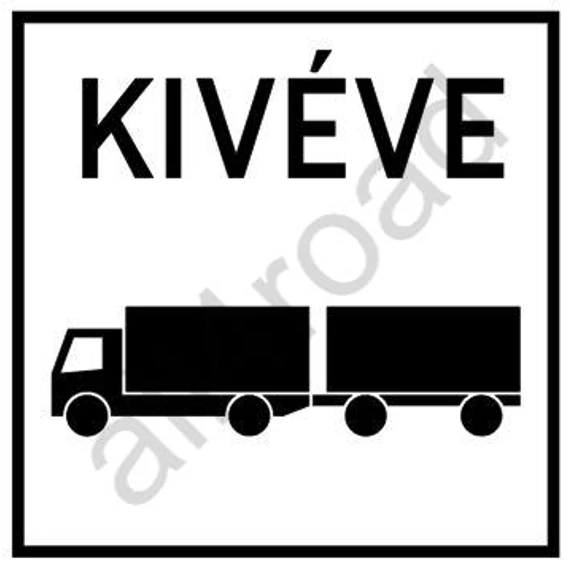 Kivéve pótkocsis tehergépkocsi