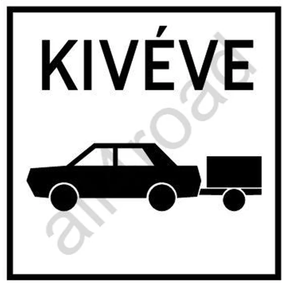 Kivéve utánfutós személygépkocsi