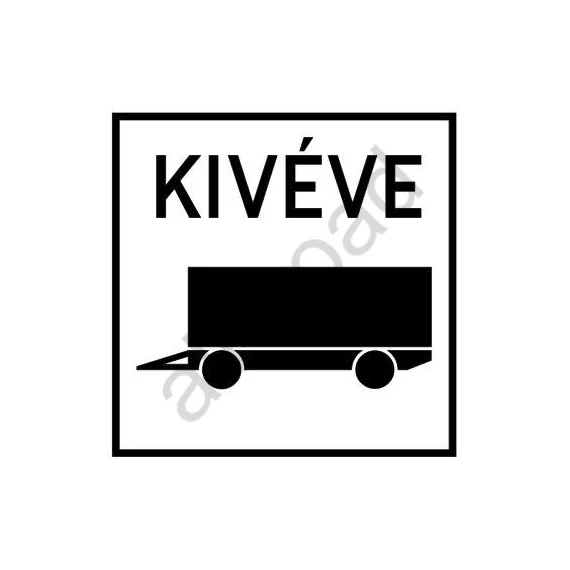 Kivéve nehéz pótkocsi