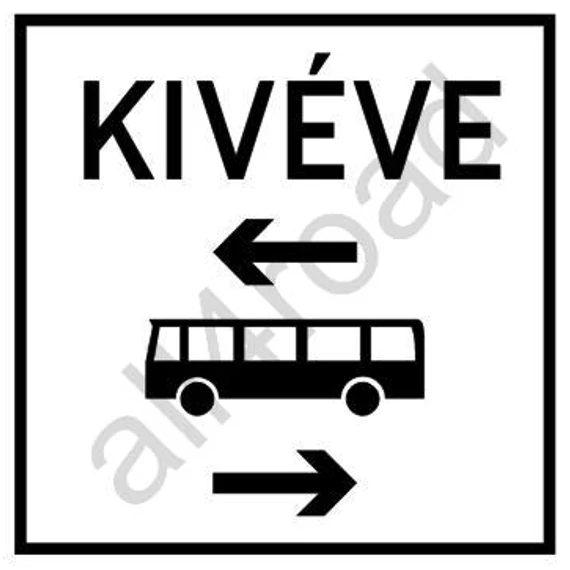 Keresztirányú kétirányú autóbusz forgalom